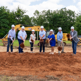 Guardian Credit Union team members at the Pine Level new branch groundbreaking.