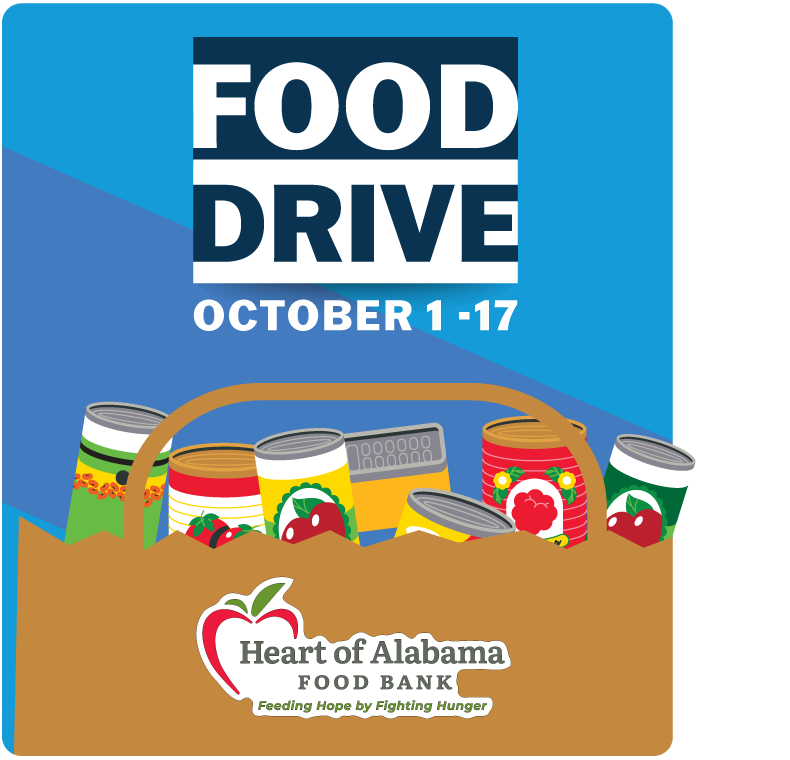 Donate canned goods or nonperishable food items from October 1 to 17.