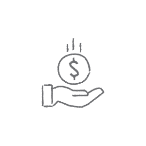 money in hand icon