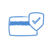 Secure card icon icon