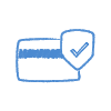 Secure card icon icon