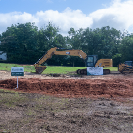 Groundbreaking site of Guardian Credit Union’s new Pine Level branch.