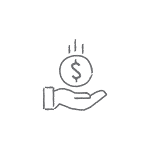 money in hand icon