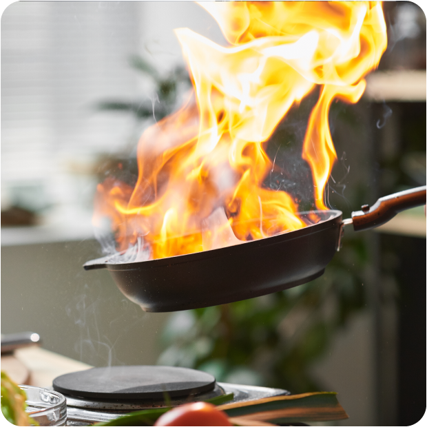  grease fire getting out of control