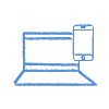 MFA, desktop and cellphone icon