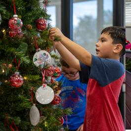 Maplesville Kindergarten Christmas Event for Guardian Credit Union annual giveback