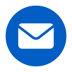 mail icon blue circle
